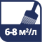 Гладка поверхня витрати 6-8 м²/л