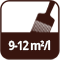 Стругана деревина витрати 9-12 м²/л