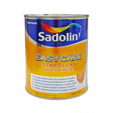 Алкідна фарба Sadolin EasyCare Wood&Metal для дерева та металу, напівматова, безбарвна, BC, 0.65 л