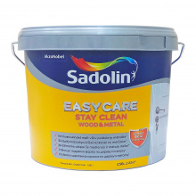Алкідна фарба Sadolin EasyCare Wood&Metal для дерева та металу, напівматова, безбарвна, BC, 2.56 л