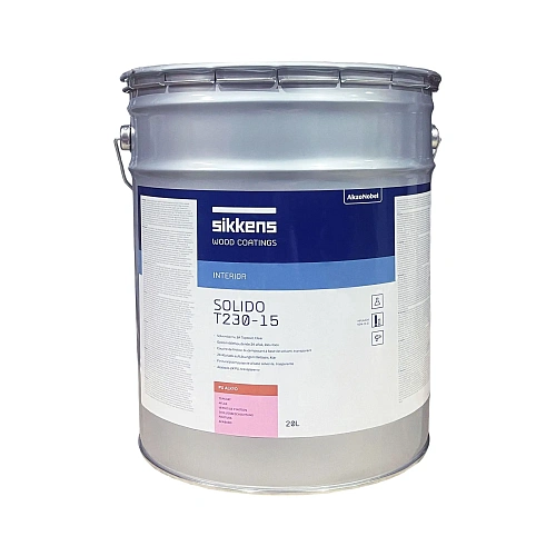 Лак полиуретановый паркетный двухкомпонентный Sikkens Solido T230-15, бесцветный, полуматовый, 20 л (2525-050151-200) - shlifarb.com.ua Лак полиуретановый паркетный двухкомпонентный Sikkens Solido T230-15, бесцветный, полуматовый, 20 л (2525-050151-200)